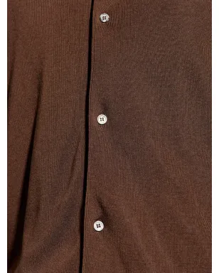 Officine Generale ボタン留めカーディガン - ブラウン - サムネイル5