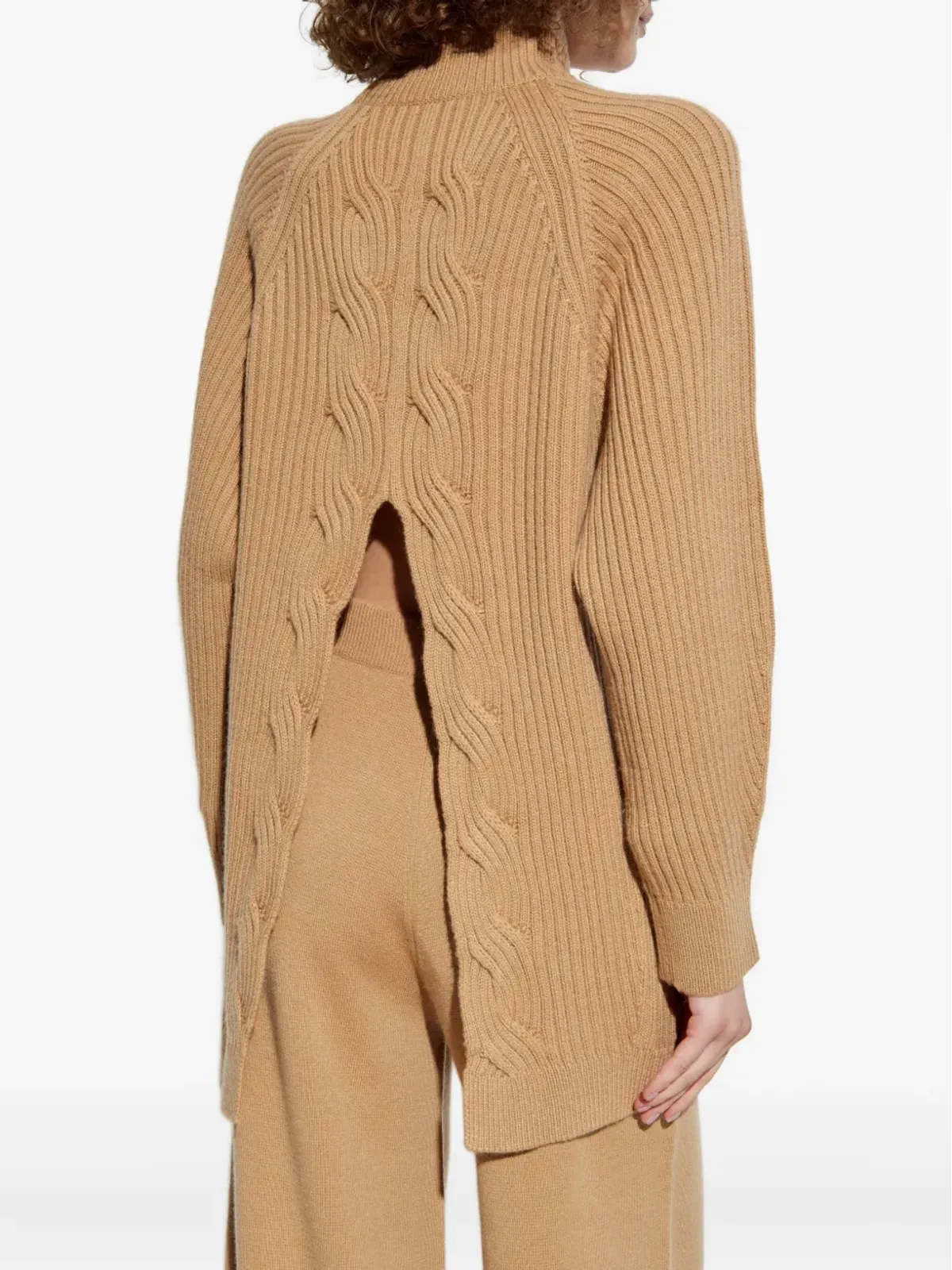 Max Mara ケーブルニット ハイネックセーター - 画像4