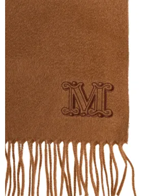 Max Mara ロゴ刺繍入りフリンジエッジスカーフ - サムネイル2