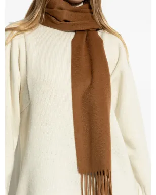 Max Mara ロゴ刺繍入りフリンジエッジスカーフ - サムネイル4