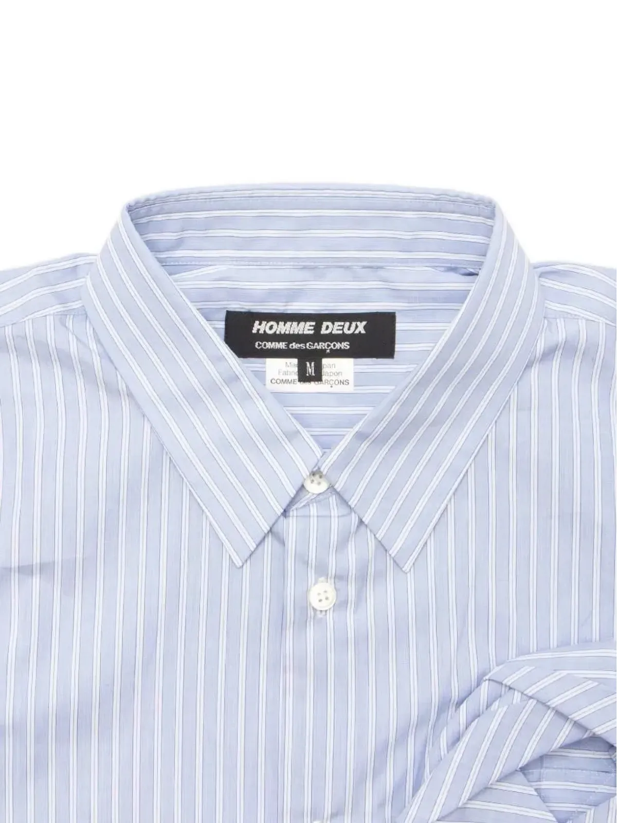 Comme des Garçons Homme Deux ストライプポケットシャツ - 画像3