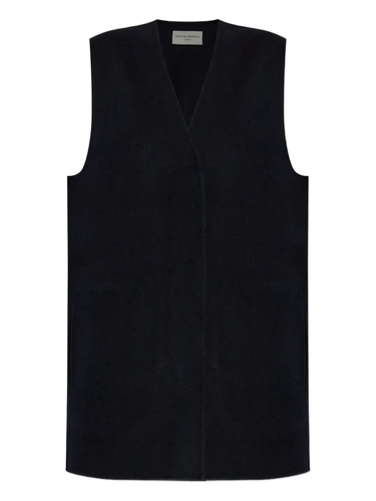 Officine Generale Vネック ウールベスト - 画像1