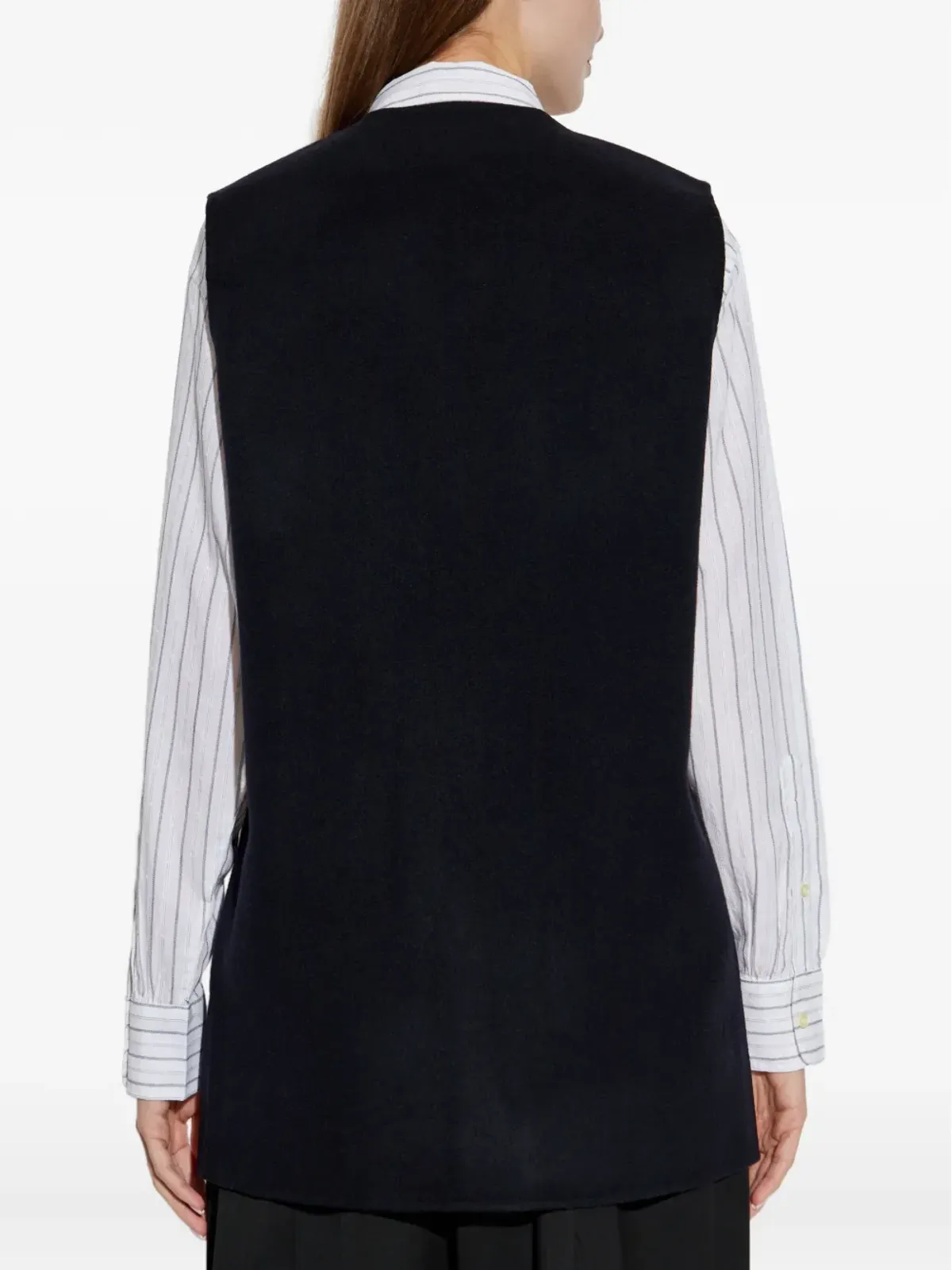 Officine Generale Vネック ウールベスト - 画像4