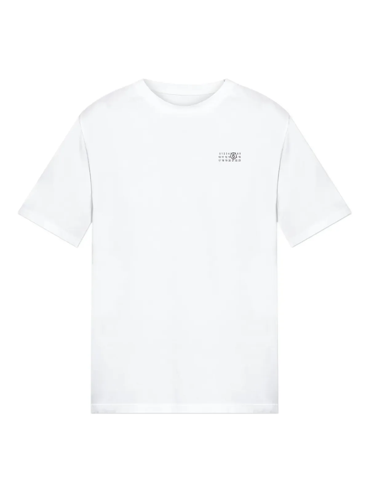 MM6 Maison Margiela ナンバープリント コットン Tシャツ - 画像1
