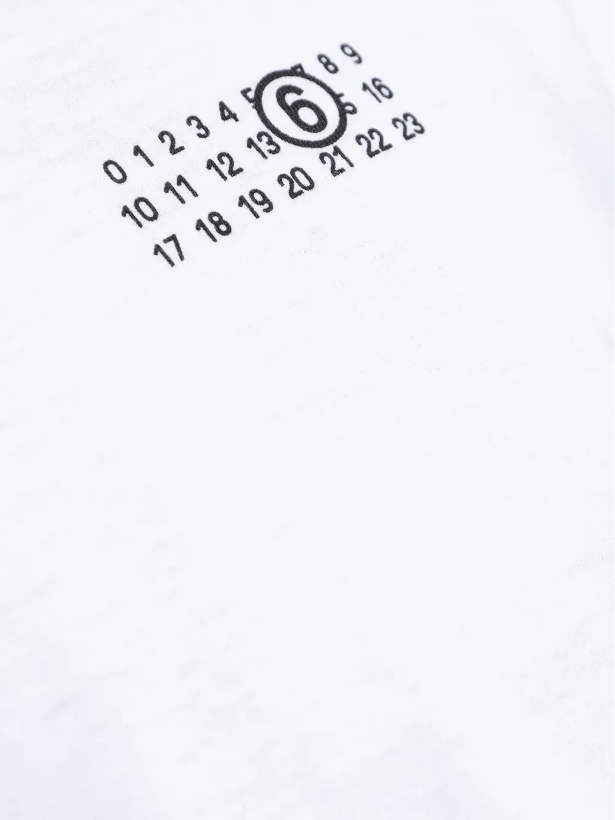 MM6 Maison Margiela ナンバープリント コットン Tシャツ - 画像5