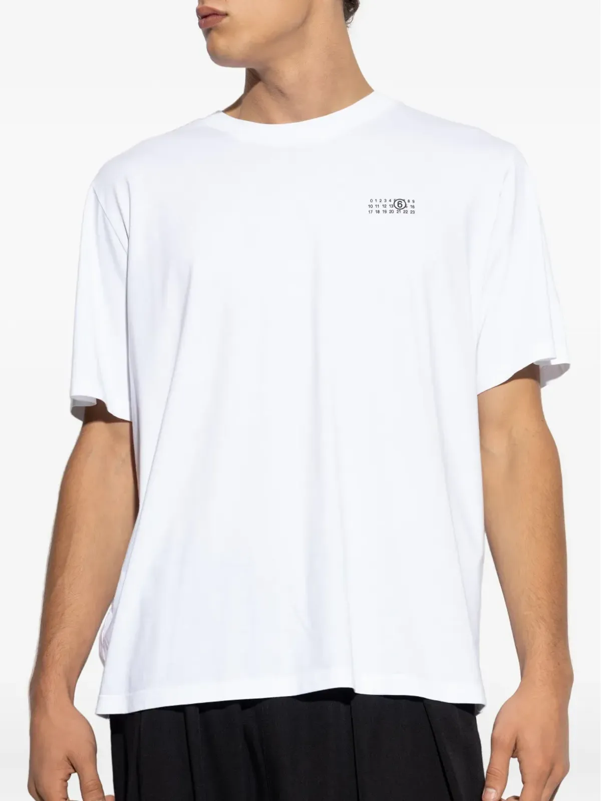 MM6 Maison Margiela ナンバープリント コットン Tシャツ - 画像3