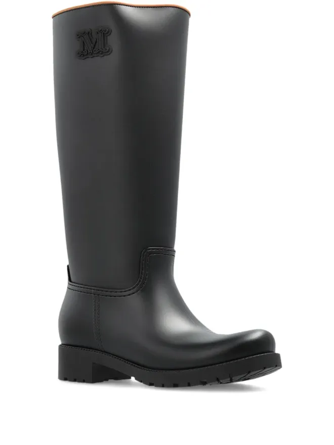 Max Mara Max Mara ロゴパッチ レインブーツの商品画像