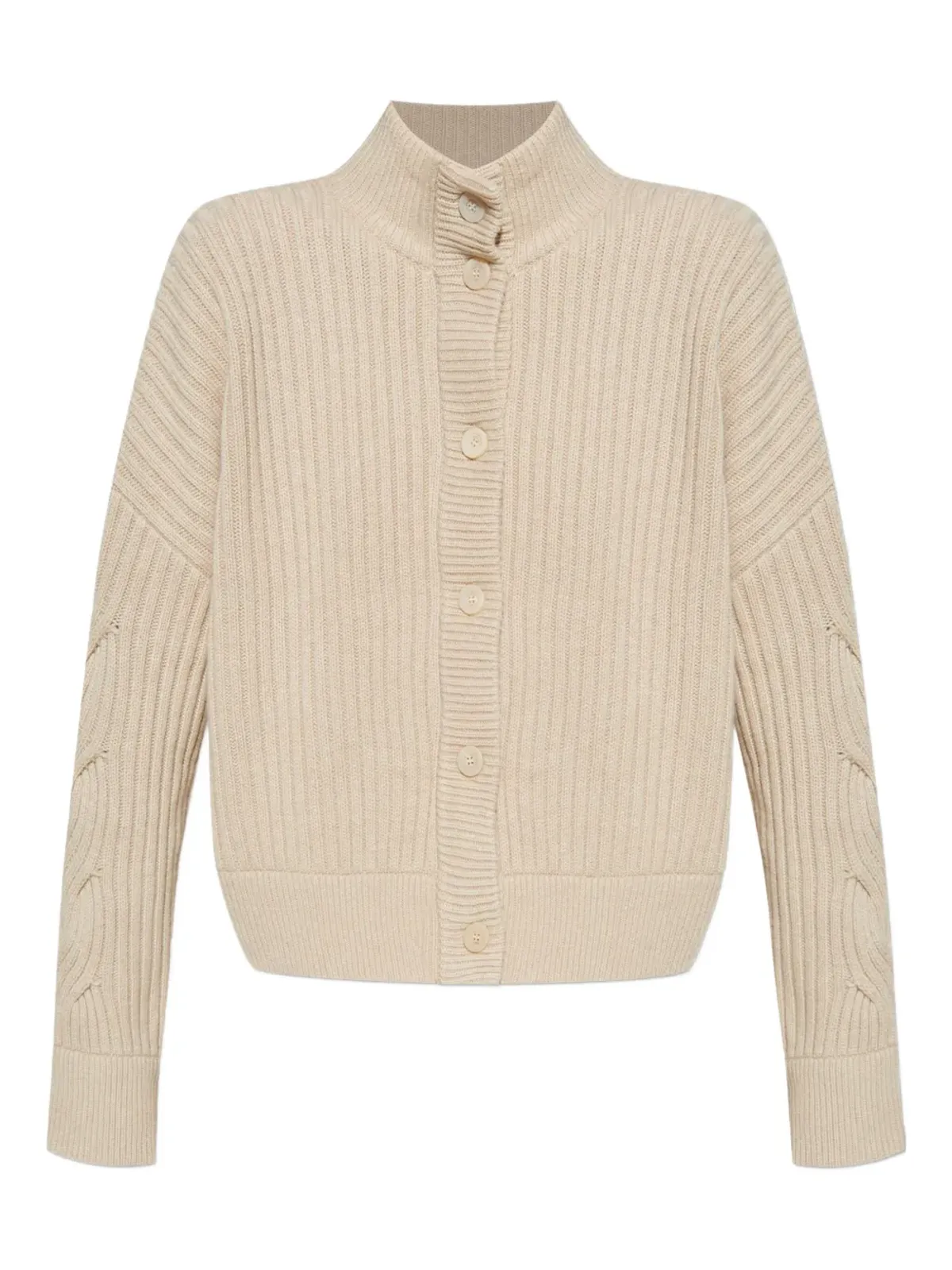 Max Mara ケーブルニットリブ編みカーディガン - 画像1