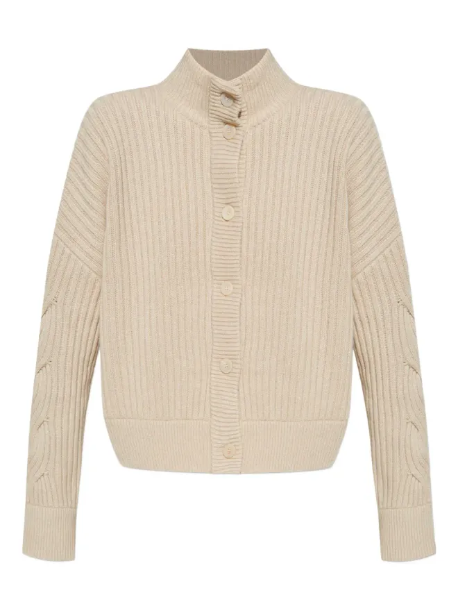Max Mara Max Mara ケーブルニットリブ編みカーディガンの商品画像