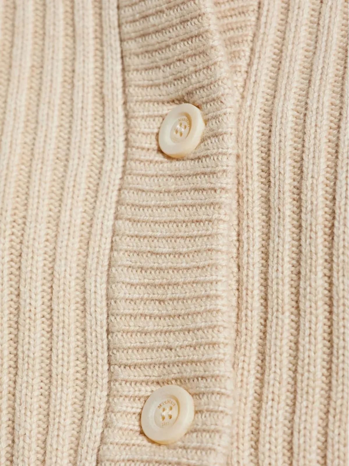 Max Mara ケーブルニットリブ編みカーディガン - 画像5