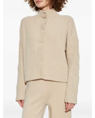 Max Mara ケーブルニットリブ編みカーディガン - サムネイル3