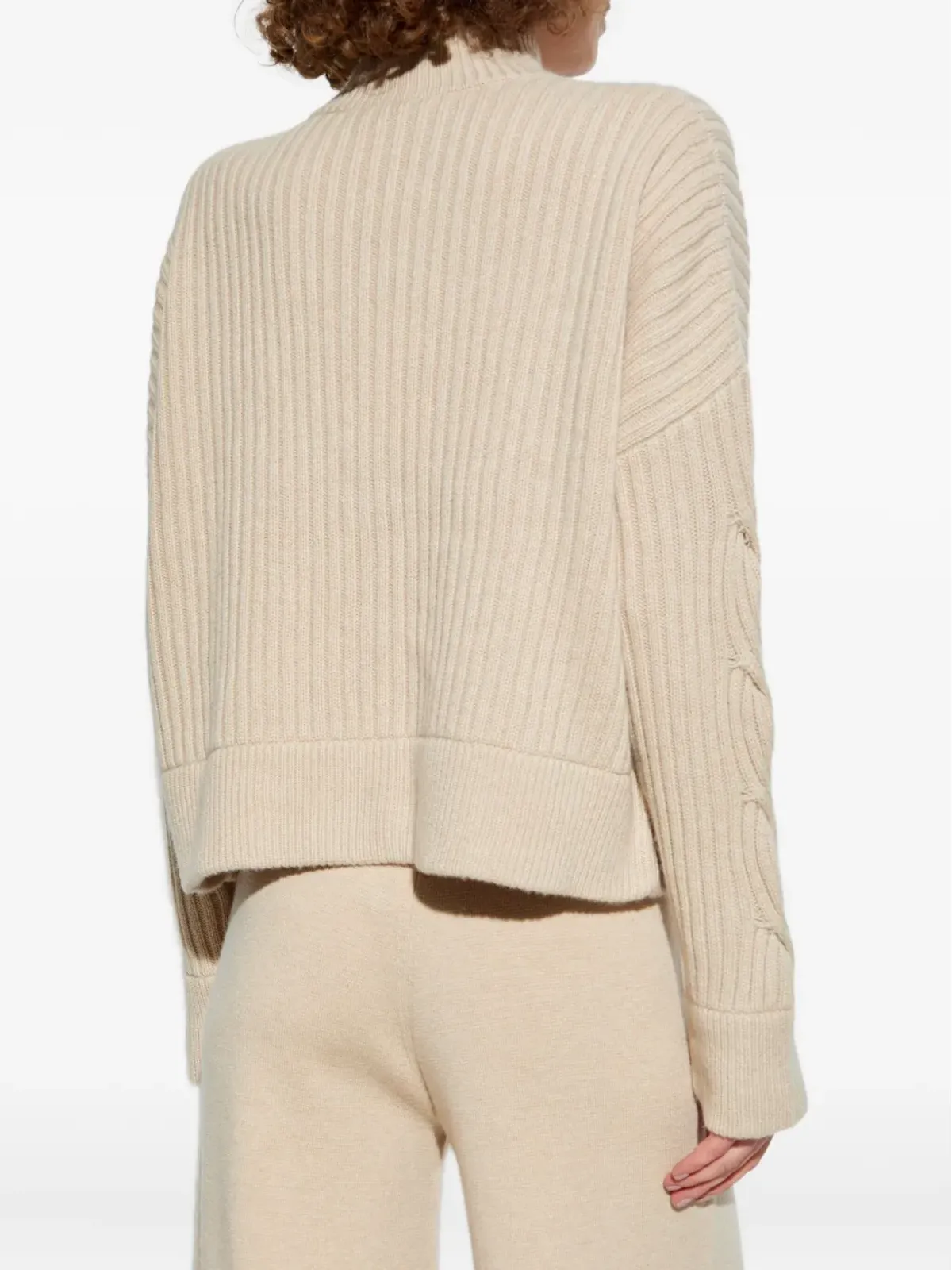 Max Mara ケーブルニットリブ編みカーディガン - 画像4