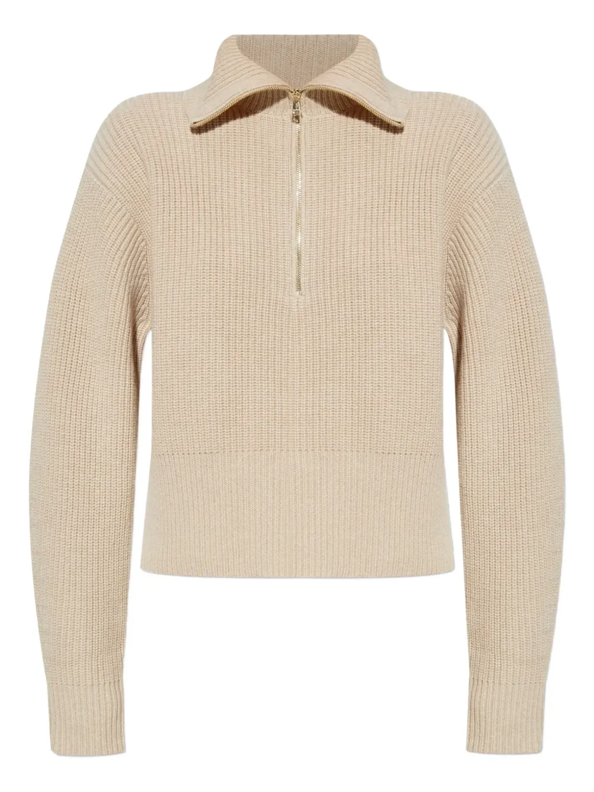 Max Mara リブ編みジップネックセーター - 画像1