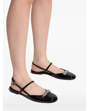 Jimmy Choo クリスタル装飾スリングバックパンプス - ブラック - サムネイル5