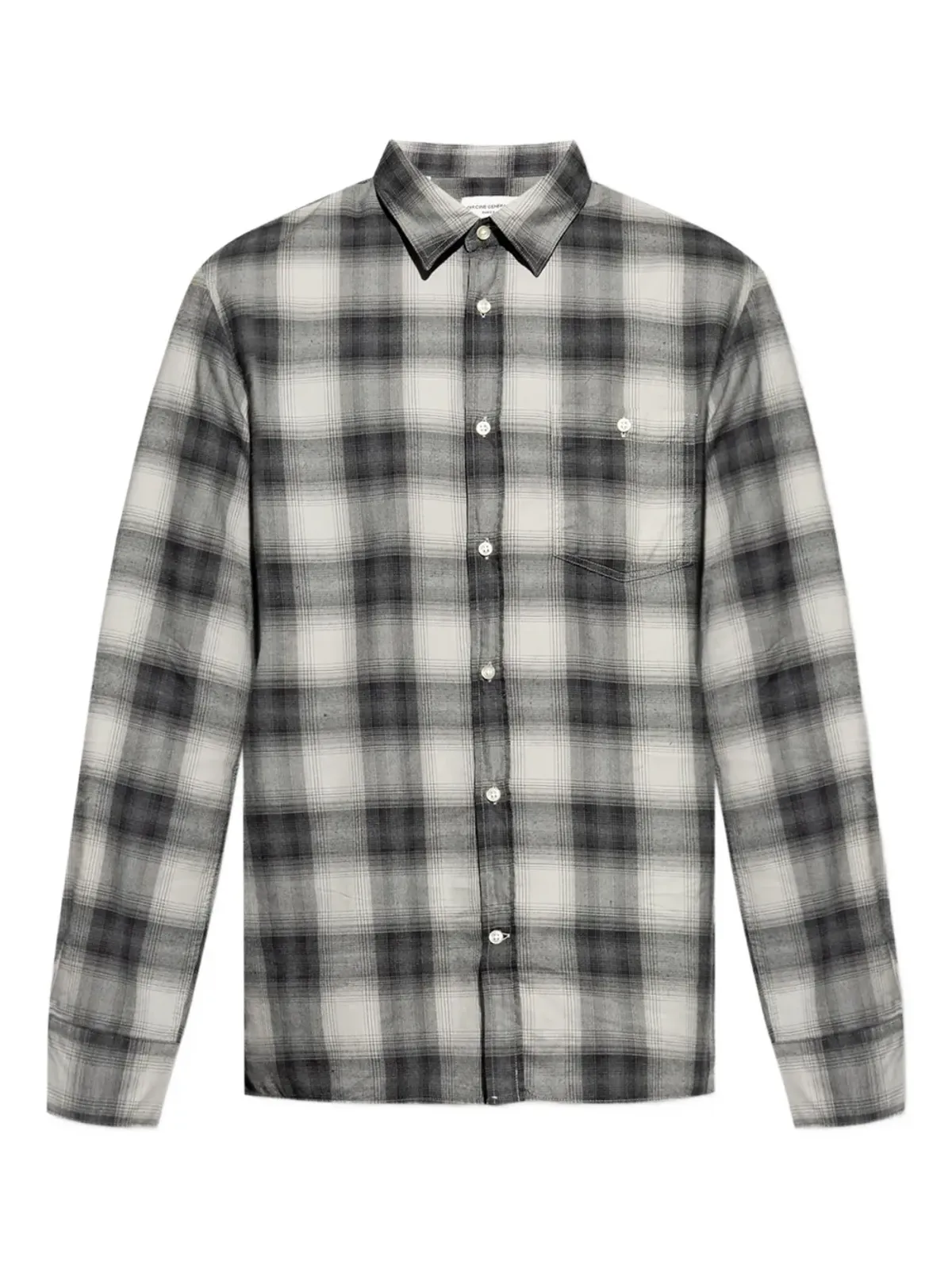 Officine Generale チェック柄コットンシャツ - 画像1