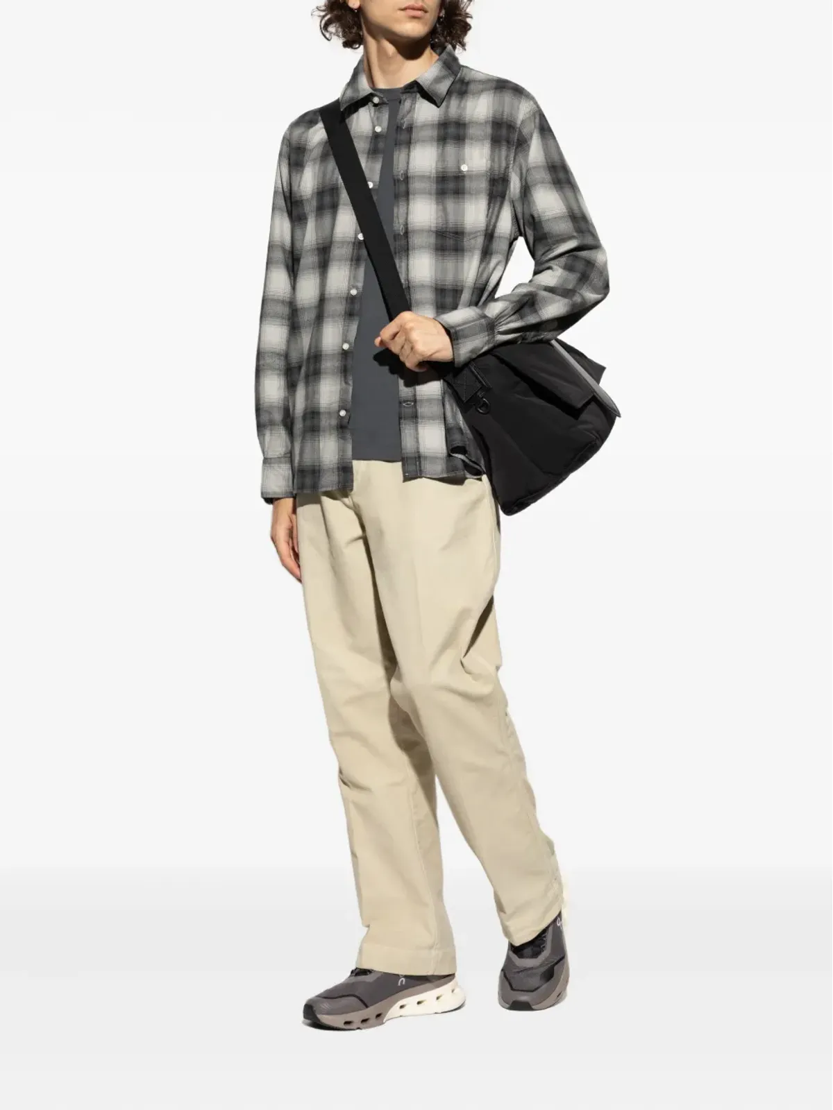 Officine Generale ボタンフライ コットンパンツ - Neutrals - 画像2