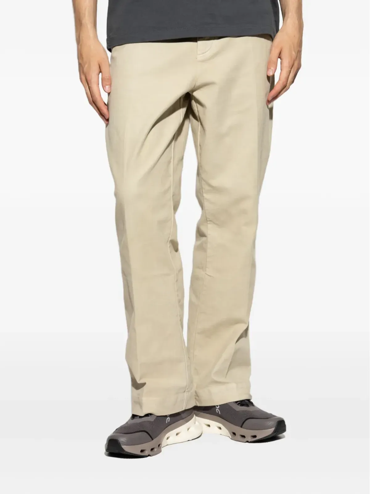 Officine Generale ボタンフライ コットンパンツ - Neutrals - 画像3