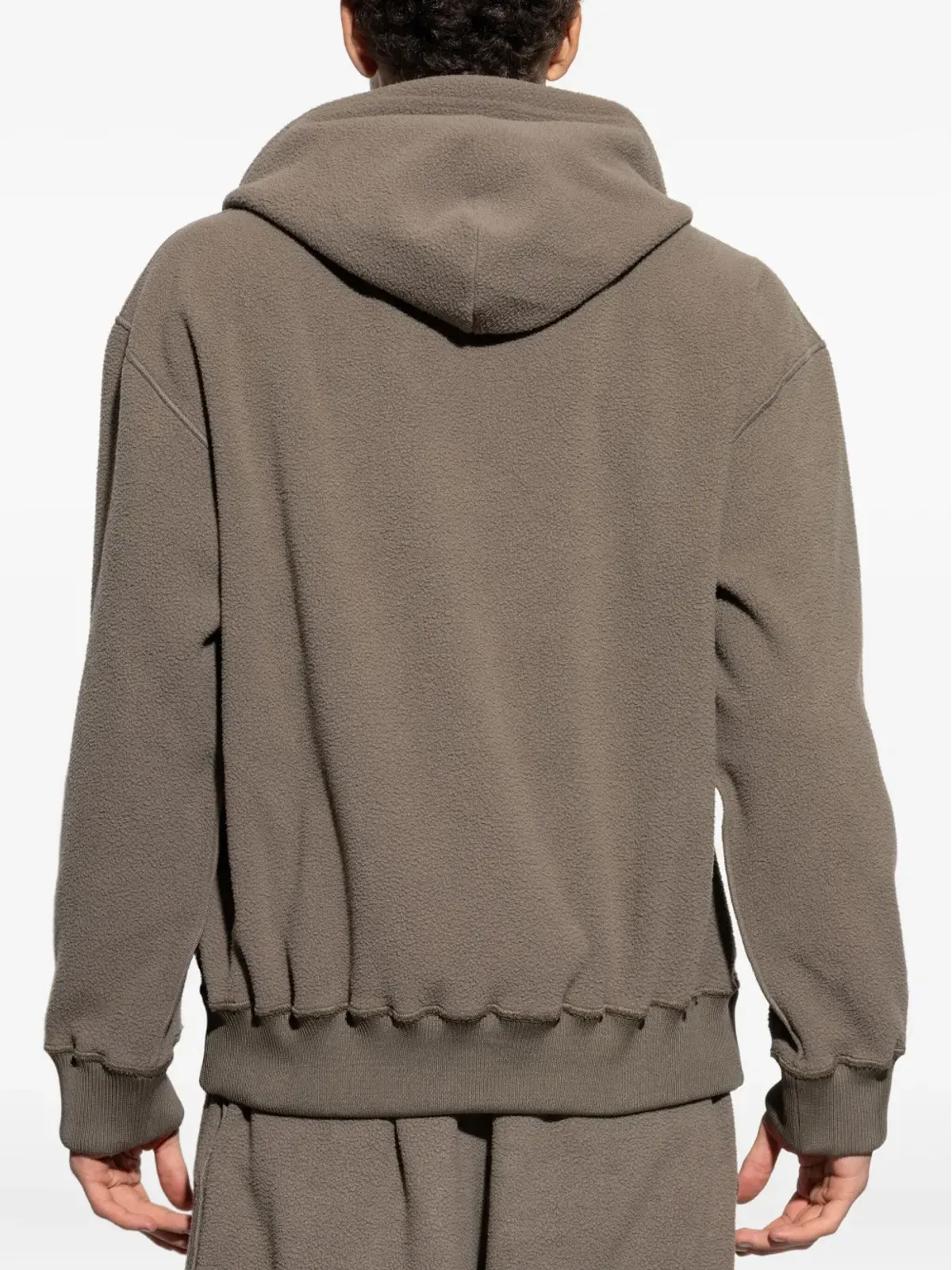 MM6 Maison Margiela 数字刺繍フリースパーカー - 画像4