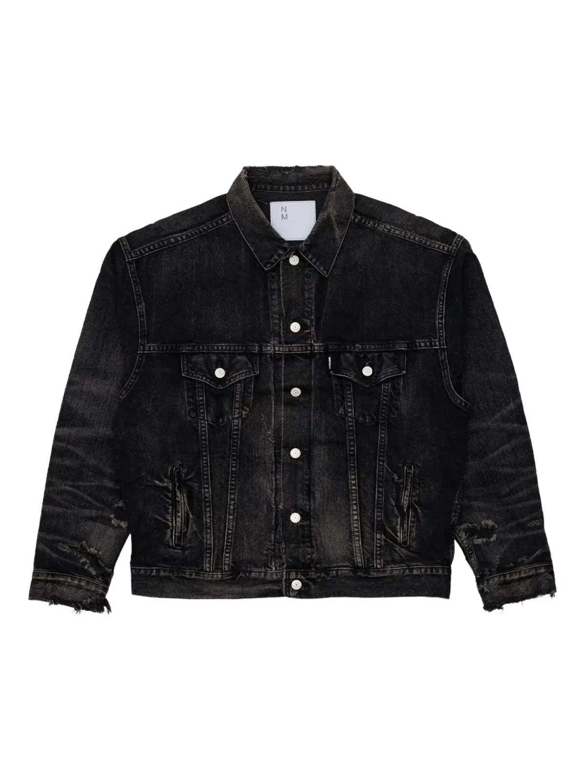 Junya Watanabe MAN ダメージ加工デニムジャケット - 画像1