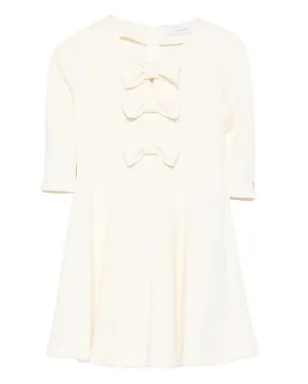 Monnalisa リボンディテールドレス - White - サムネイル1