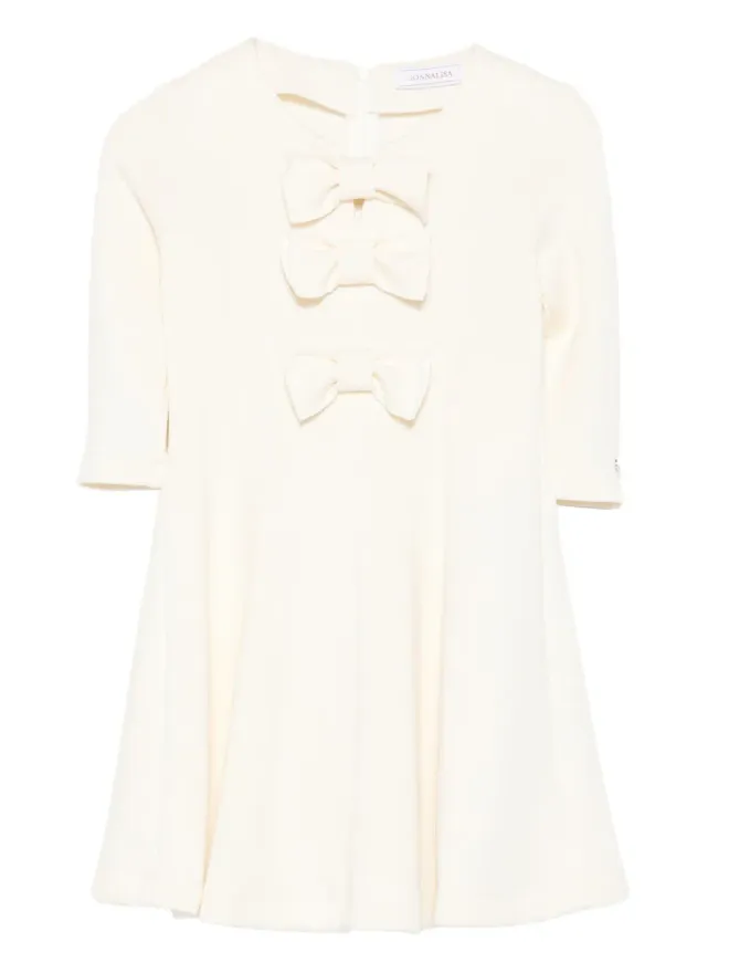 Monnalisa Monnalisa リボンディテールドレス - Whiteの商品画像