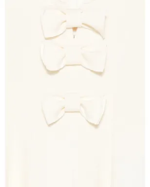 Monnalisa リボンディテールドレス - White - サムネイル3