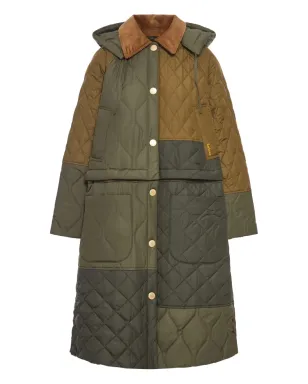 Barbour Cookston キルテッド シングルブレスト コート - サムネイル1