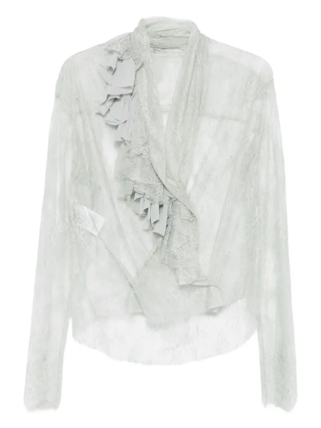Alberta Ferretti Alberta Ferretti レースのラッフルトップの商品画像