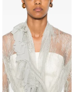 Alberta Ferretti レースのラッフルトップ - サムネイル5