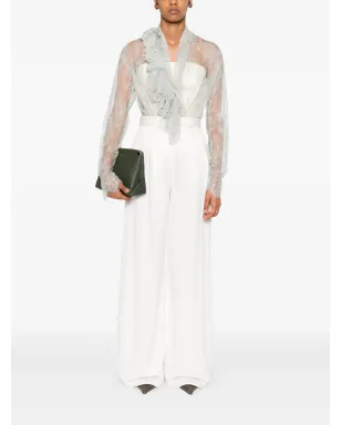 Alberta Ferretti レースのラッフルトップ - サムネイル2