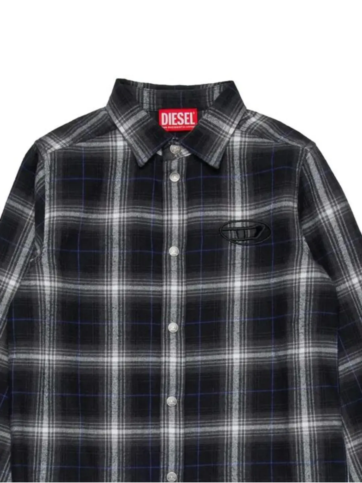 Diesel Kids チェック柄シャツ - ブラック - 画像2