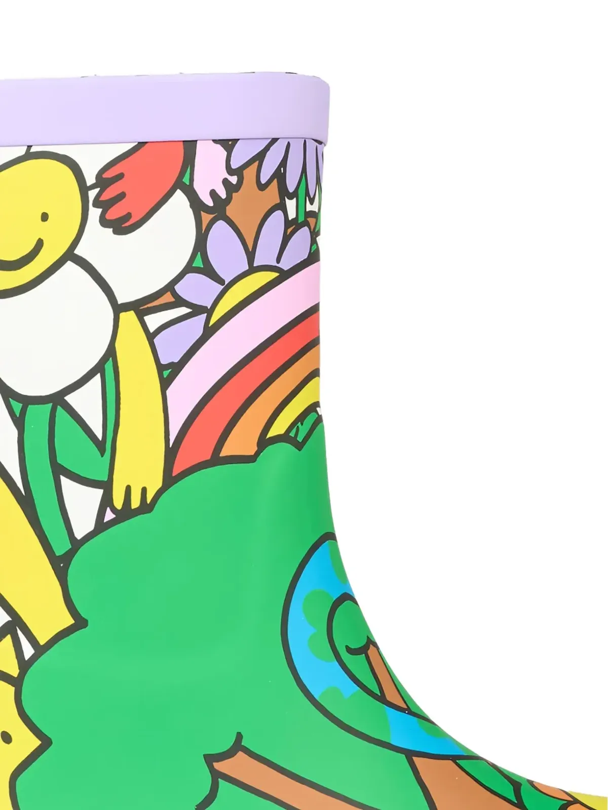 Stella McCartney Kids Earth Friends graphic wellies boots - Purple - 画像5