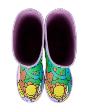 Stella McCartney Kids Earth Friends graphic wellies boots - Purple - サムネイル3