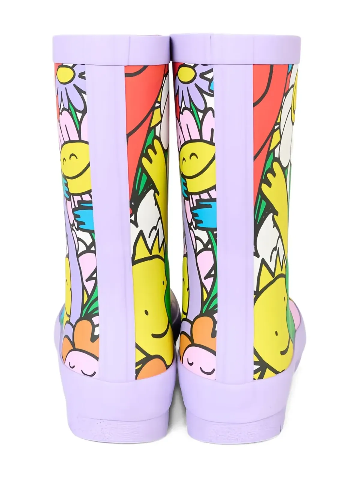 Stella McCartney Kids Earth Friends graphic wellies boots - Purple - 画像4