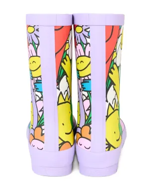 Stella McCartney Kids Earth Friends graphic wellies boots - Purple - サムネイル4