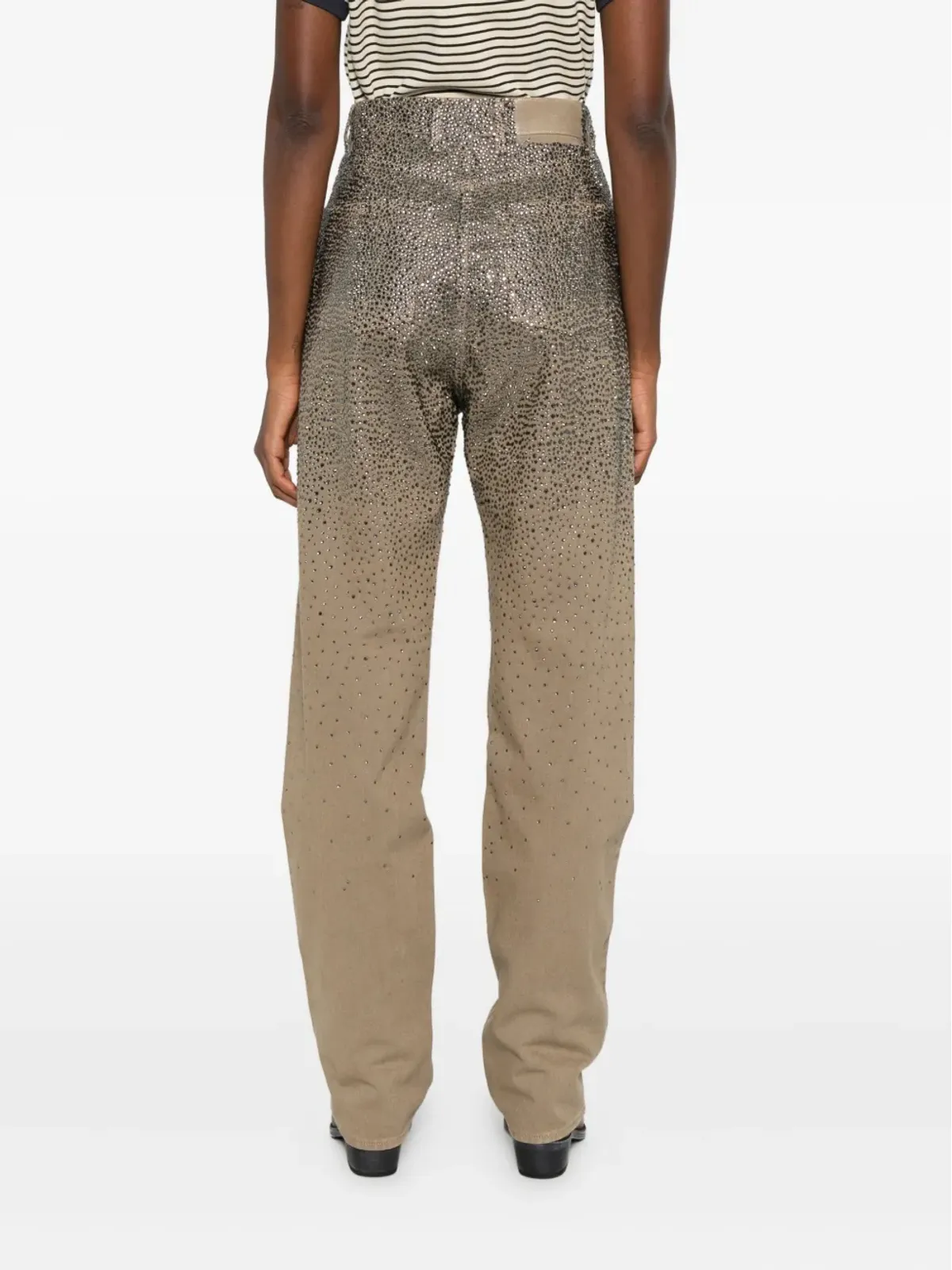 Golden Goose スワロフスキークリスタル装飾ジーンズ - 画像4