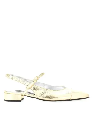 Carel Paris スリングバックヒールパンプス ゴールド - サムネイル1