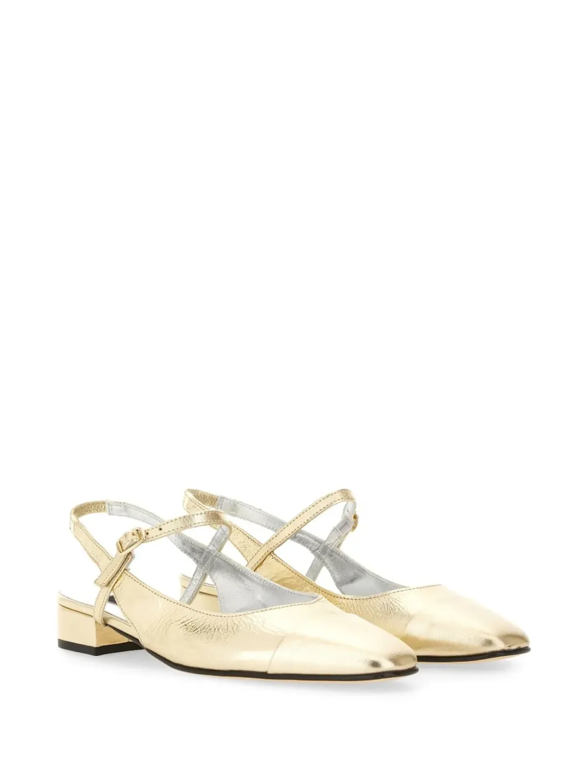 Carel Paris スリングバックヒールパンプス ゴールド - 画像2