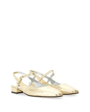 Carel Paris スリングバックヒールパンプス ゴールド - サムネイル2