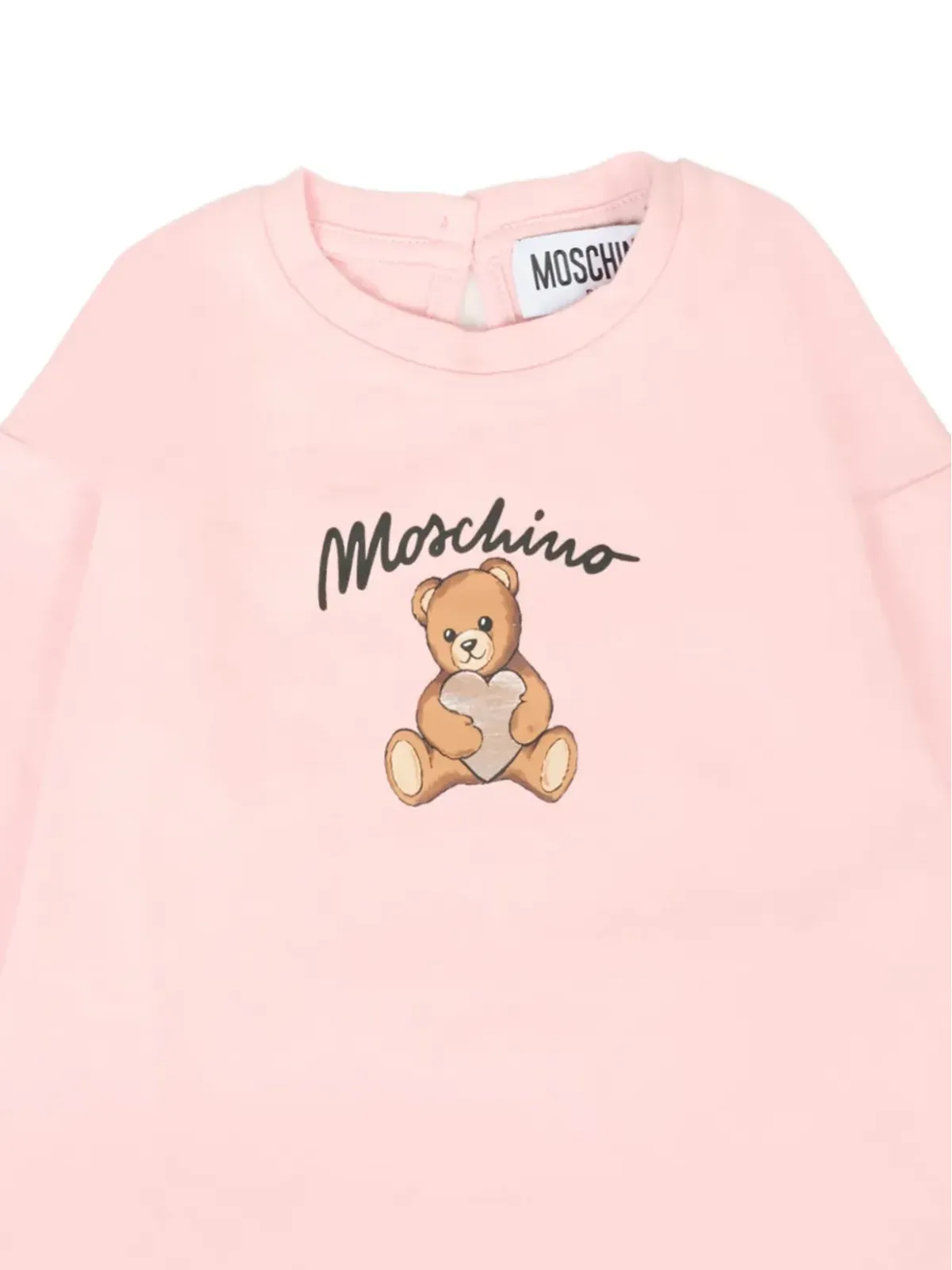 Moschino Kids テディベア柄フリルTシャツ - ピンク - 画像3