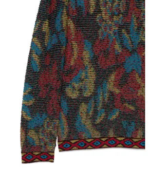 Missoni Pre-Owned 1990年代花柄プリントのリブ編みセーター - ブルー - サムネイル3