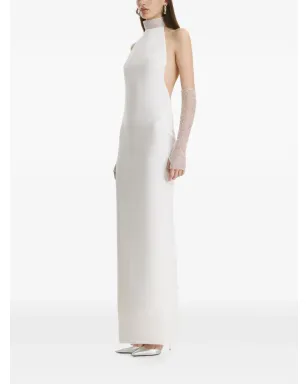 Vestiaire d'un Oiseau Libre アニエラ ホルターネック ビジュー付きドレス - サムネイル3