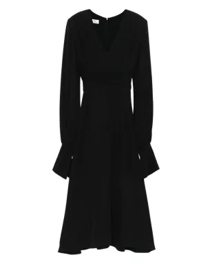 Vestiaire d'un Oiseau Libre Venice V-neck flared midi dress - サムネイル1