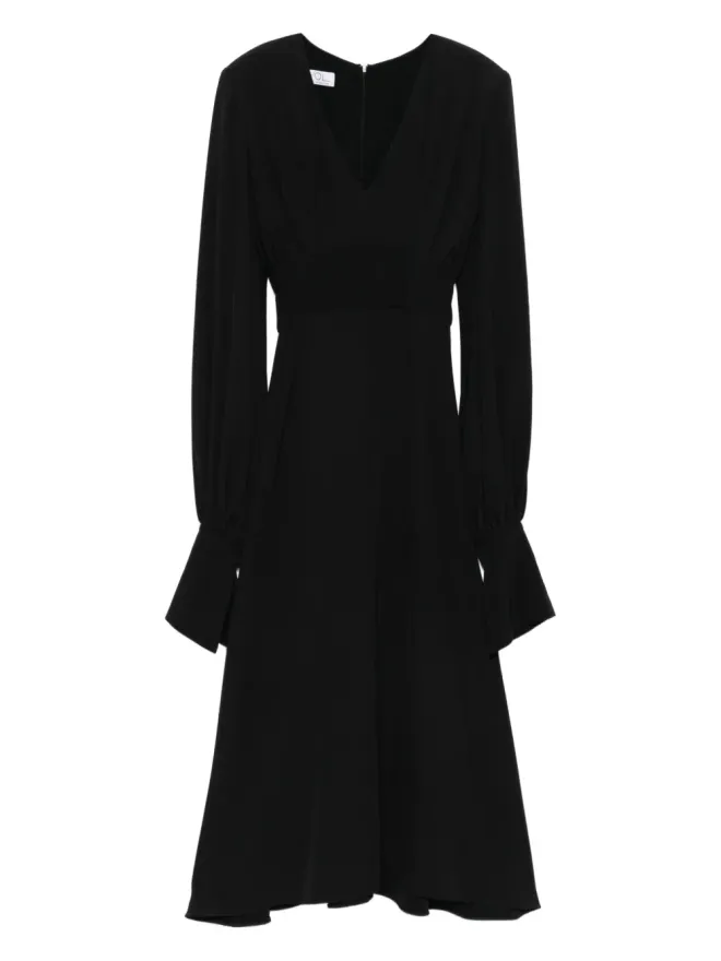 Vestiaire d'un Oiseau Libre Vestiaire d'un Oiseau Libre Venice V-neck flared midi dressの商品画像