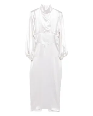 Vestiaire d'un Oiseau Libre ハイネック・パフスリーブ・ミディドレス - サムネイル1