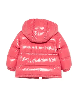 Moncler Enfant フード付き光沢ダウンジャケット - サムネイル2