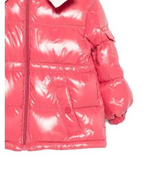 Moncler Enfant フード付き光沢ダウンジャケット - サムネイル3