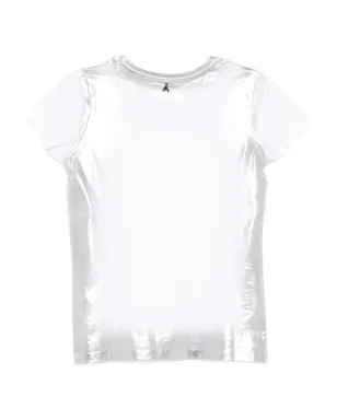 Patrizia Pepe メタリック クルーネック Tシャツ - ホワイト - サムネイル2