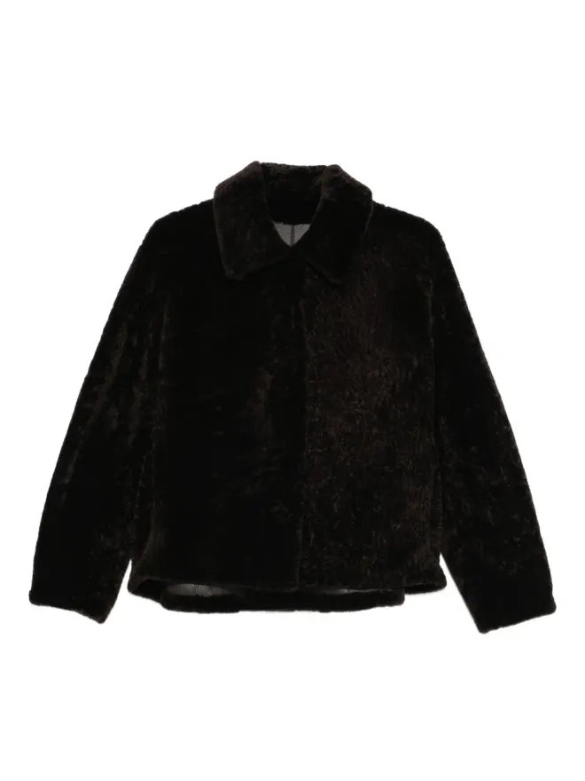 Manzoni 24 Manzoni 24 襟付きラムシアリングジャケットの商品画像