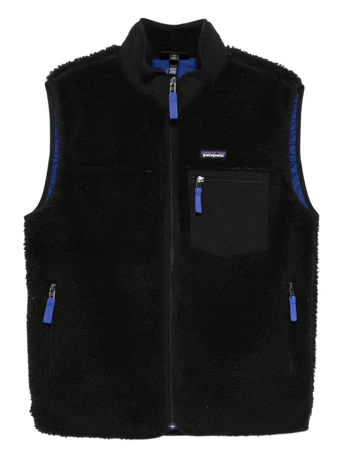 Patagonia レトロ-X フリース ジップアップ ベスト ブラック - 画像1
